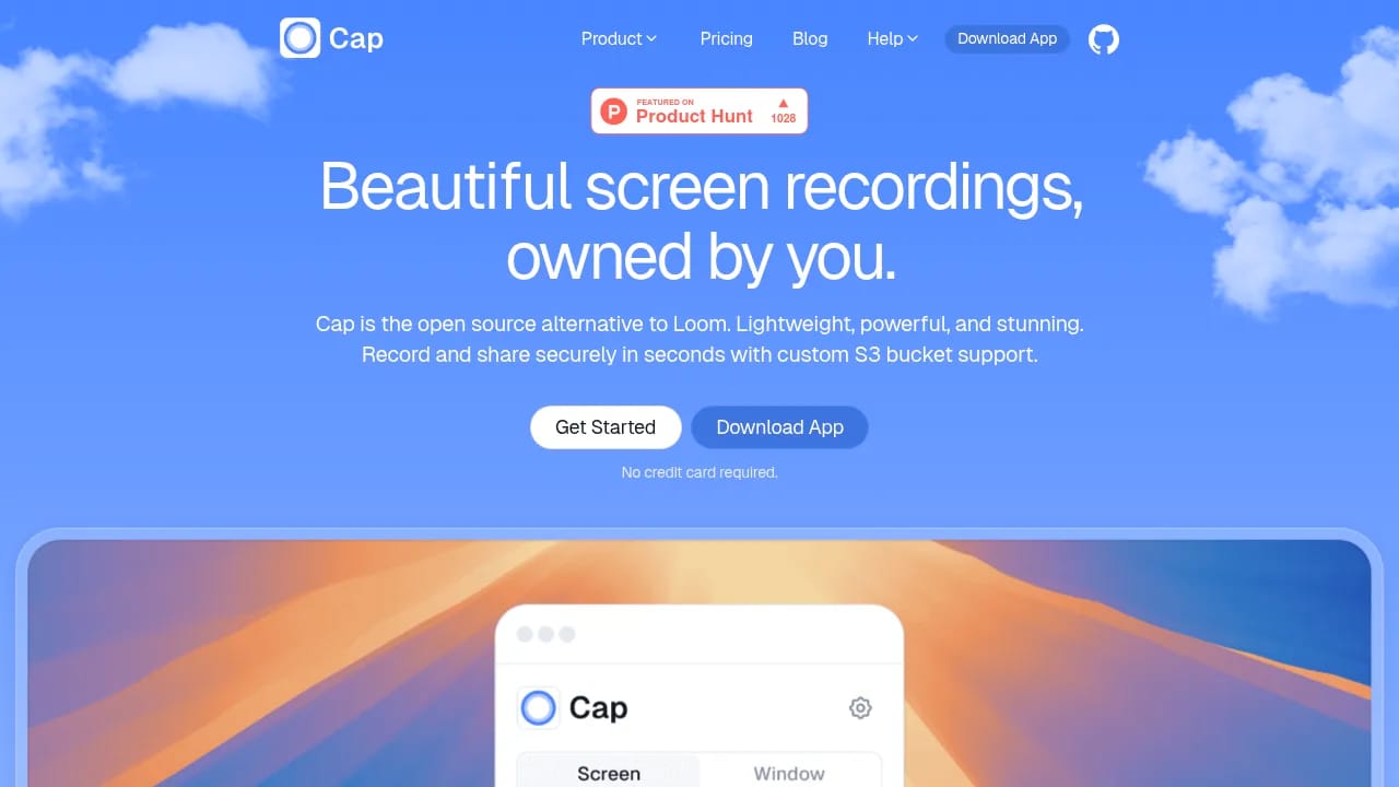 Cap demo screenshot