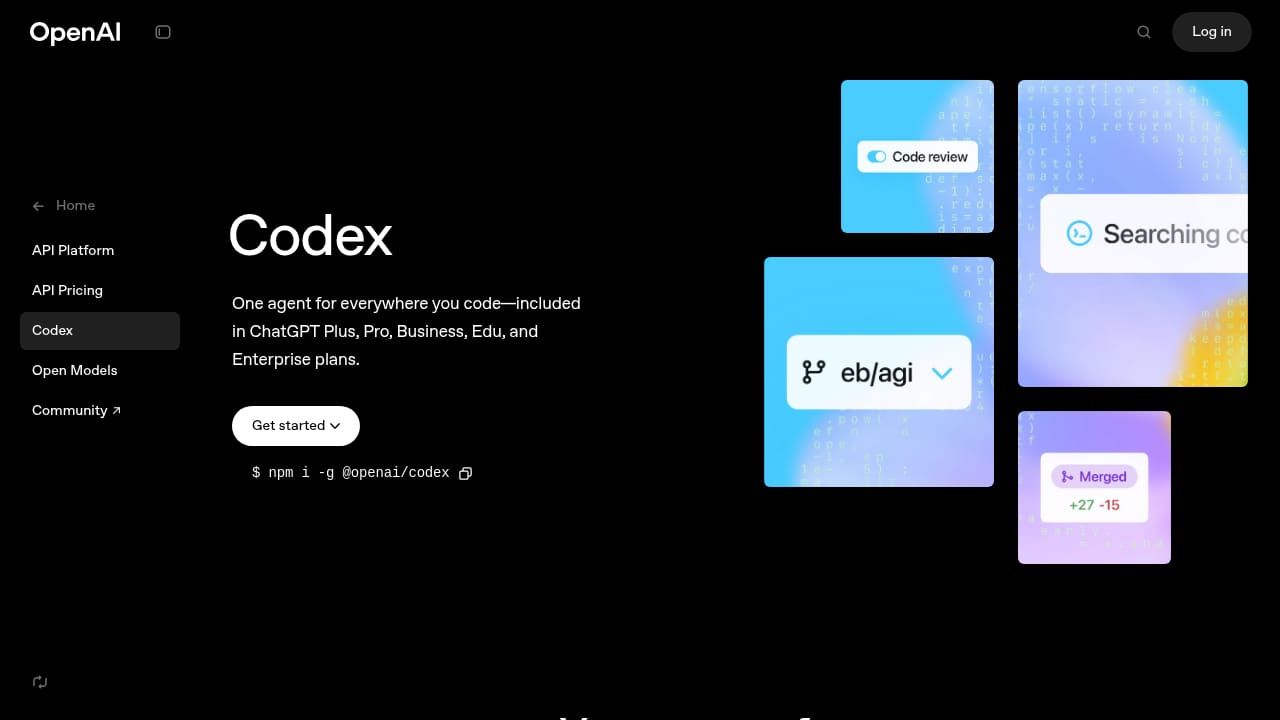 Codex screenshot