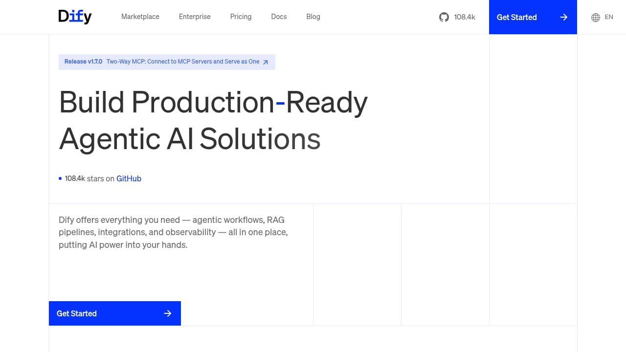 Dify demo screenshot