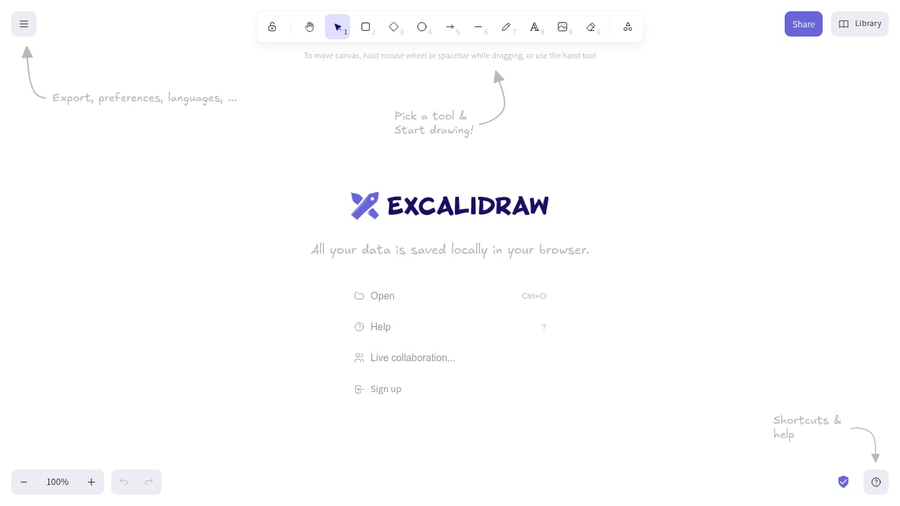 Excalidraw screenshot
