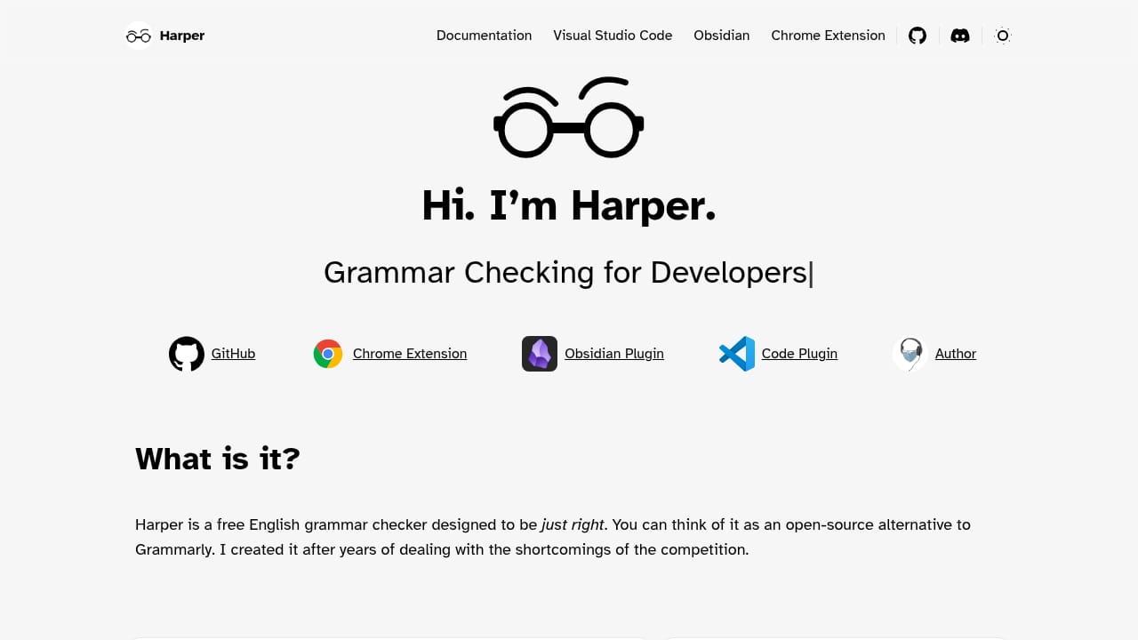 Harper screenshot