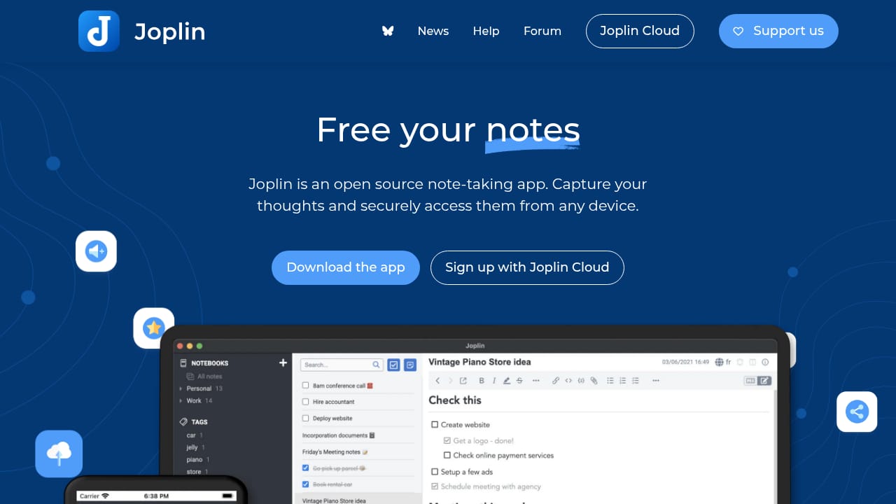 Joplin screenshot