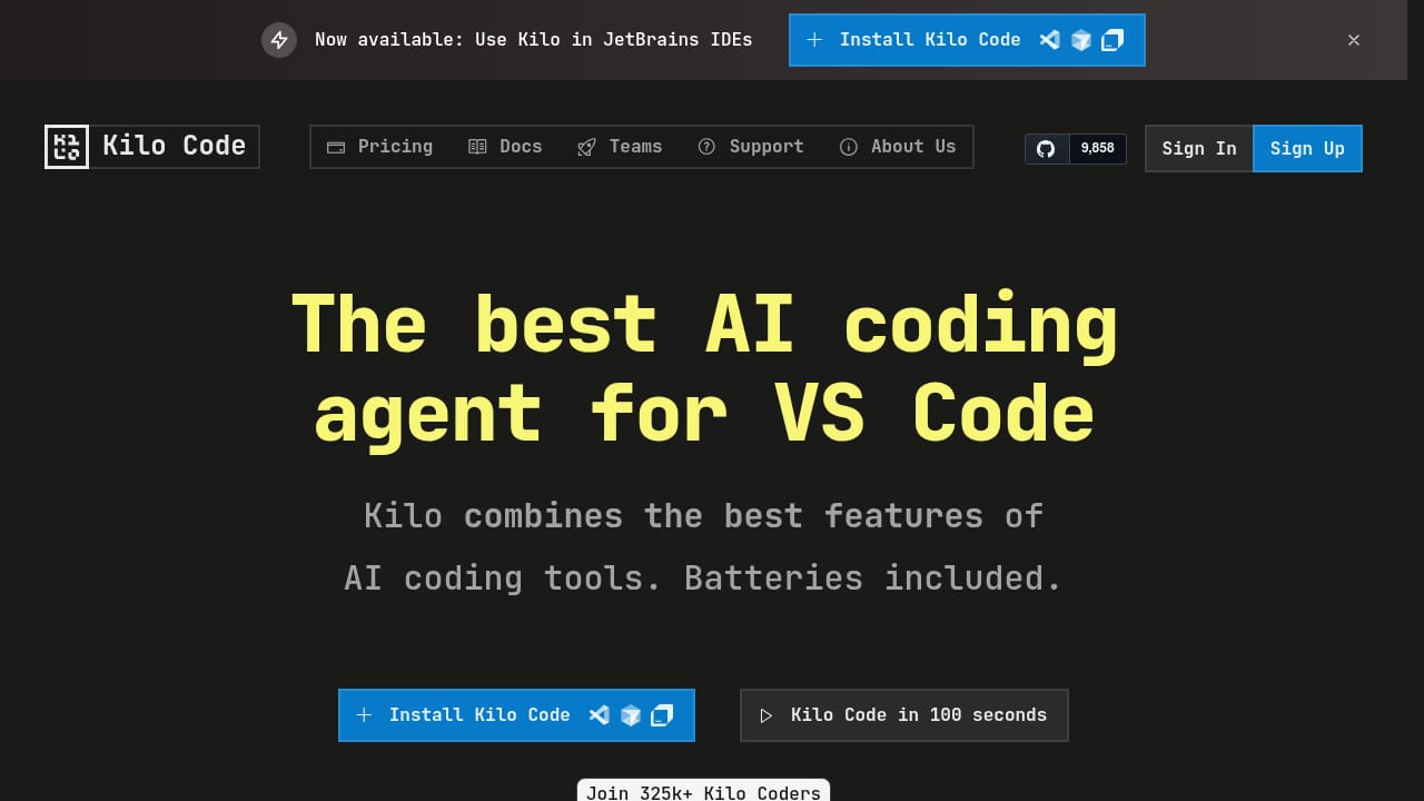 Kilo Code screenshot