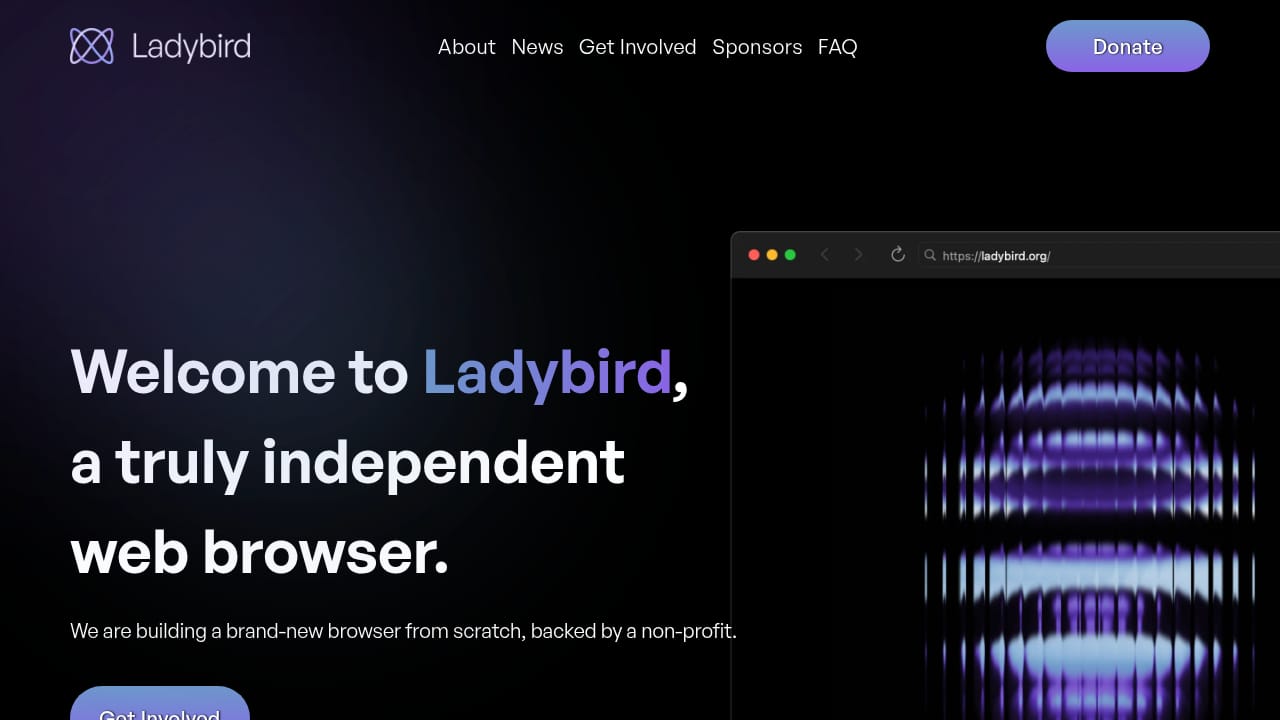 Ladybird demo screenshot