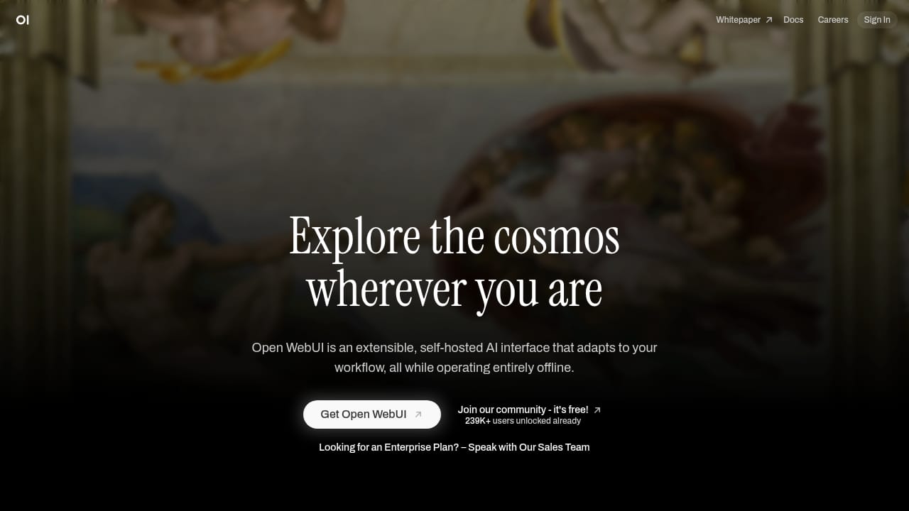 Open WebUI demo screenshot