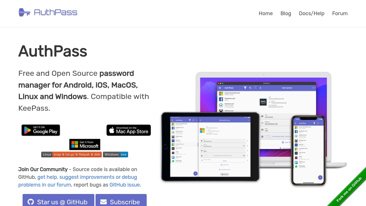AuthPass demo screenshot
